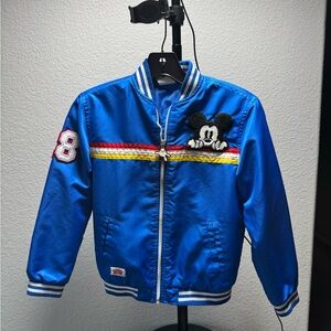 Vintage looking Disney Blue&White  Mickey Mouse Knit Collar  Jacket No Flaws